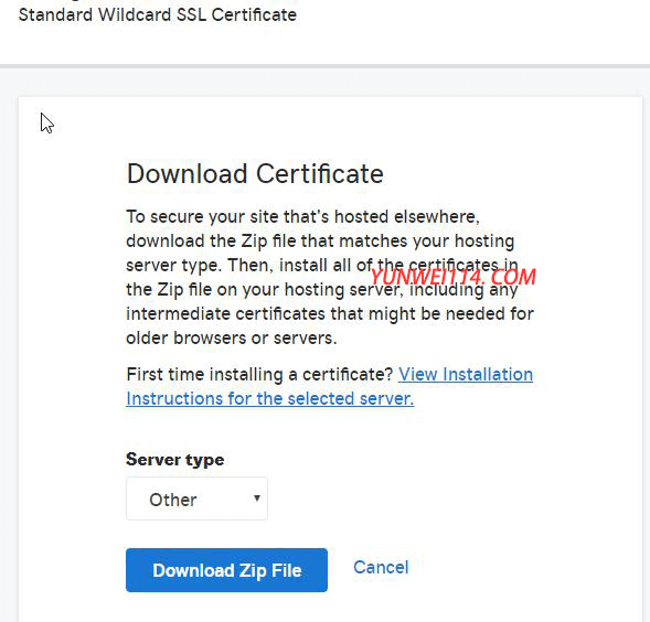 Godaddy 域名证书购买与配置 Godaddy 域名证书购买与配置